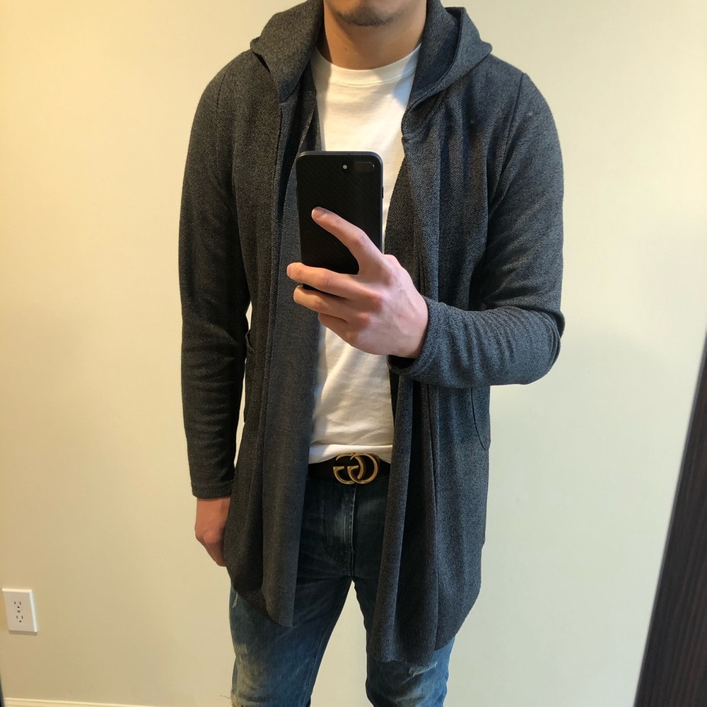 Open front cardigan hoodie